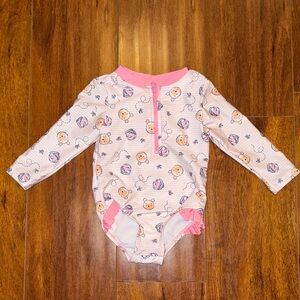 Disney Pink and White Bathing Suit